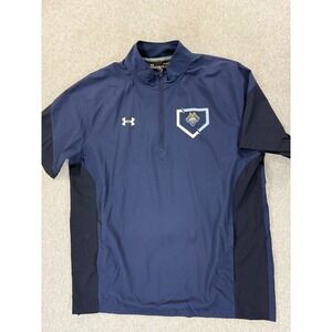 East Carolina Pirates Under Armour 1/4 Zip Campus Pullover (Men's Large) Blue